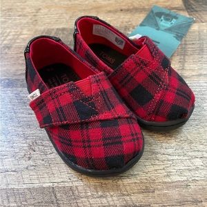 Buffalo Plaid Toddler Toms